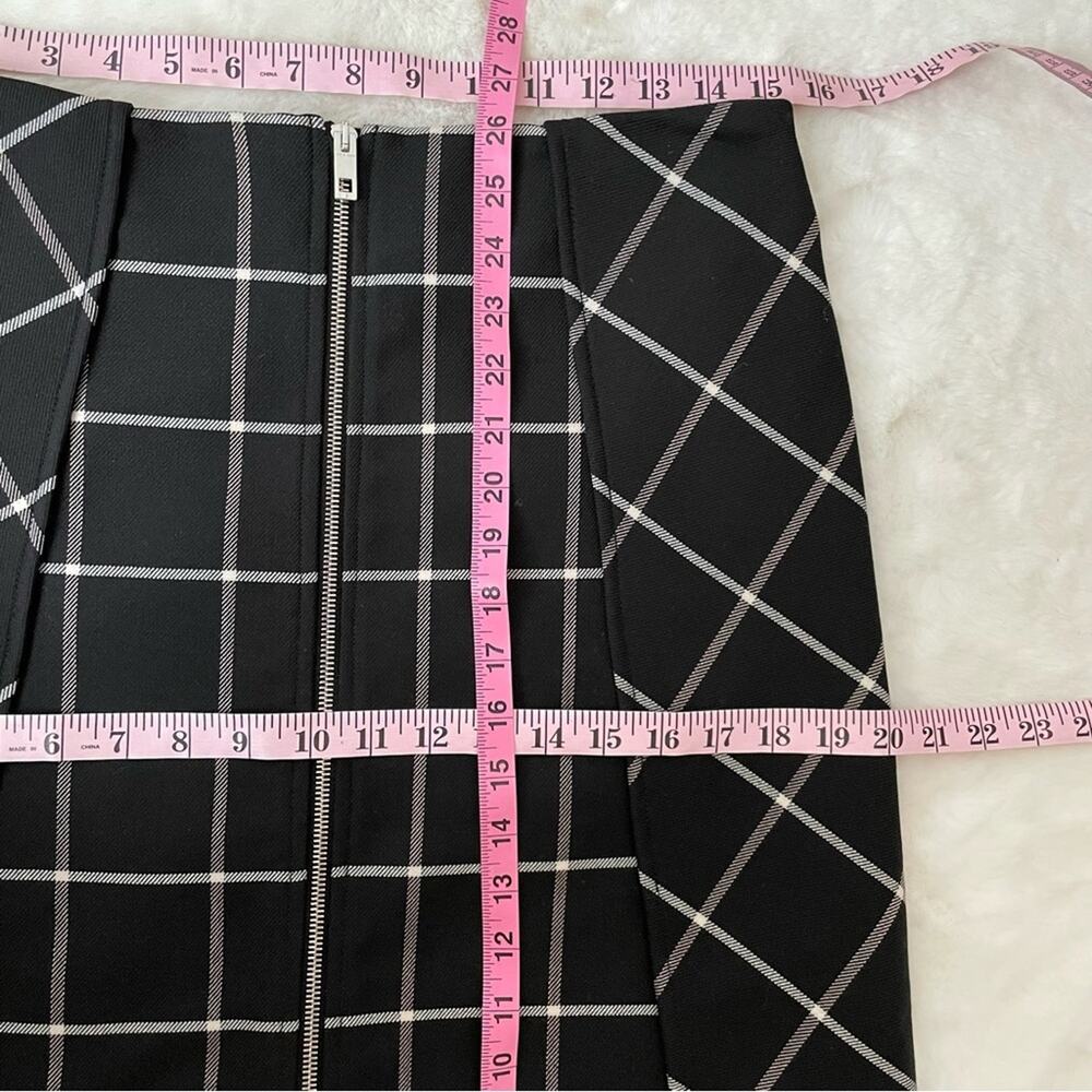 Rag & Bone Windowpane Print Skirt Size 6 - image 6